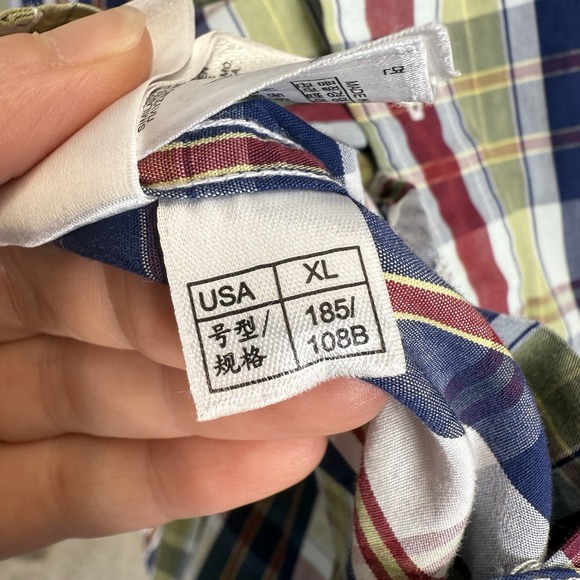 Brooks Brothers Men's XL Red Fleece LS Button Down Plaid 100% Cotton Casual - Picture 8 of 8